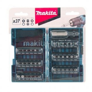 Jogo de Bits e pontas de parafusar com 37 peças Makita 28606 