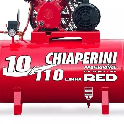 COMPRESSOR AR 10/110 RCV-RED TRIFÁSICO - CHIAPERINI